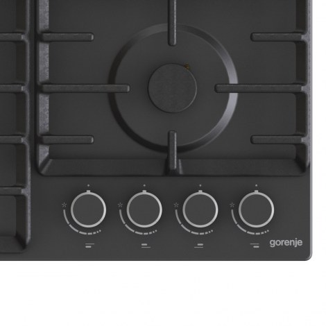 Gorenje | G642AB | Hob | Gas | Number of burners/cooking zones 4 | Rotary knobs | Black - 4